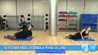 Barriga tanquinho: trabalhe músculos laterais com este abdominal