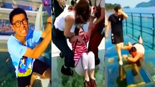 best glass Bridge funny video China Glass Bridge