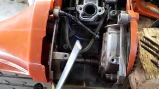 Husqvarna 545RX. Треснул топливный шланг обратки.