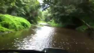 Pajero SFX stream wading