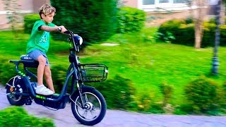 Babam Sözünü Tuttu. Elektrikli Bisiklet Aldım. Hüso