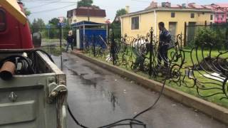 РАБОТА С ОТБОЙНЫМ МОЛОТКОМ (МОСКВА УЛ. ВОРОТЫНСКАЯ) kompressora-arenda.ru # 8-926-706-14-35