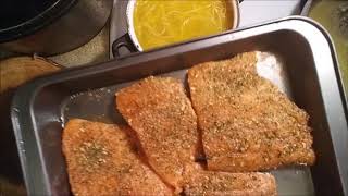 Cooking With Mia | Grilled Salmon, Steamed Kale And Pasta Dish!
