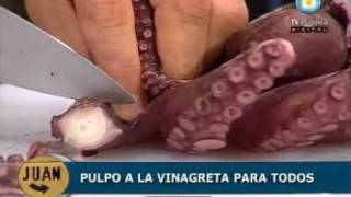 Especial preparación para una mesa distinta: Pulpo a la vinagreta.