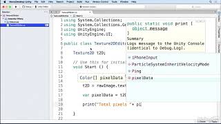 Unity 5 2D: Texture Rendering - 1.3 Accessing Texture2D pixel data