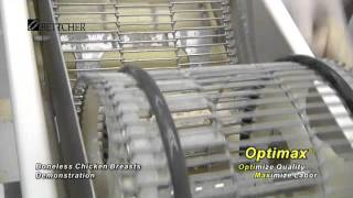Automatic Breading of Bonless Chicken Breasts