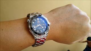 LIOW VIDEO: Unboxing of Omega Seamaster diver watch 欧米茄手表