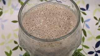 Healthy Black Sesame Smoothie Recipe 黒ごま健康ドリンク 作り方レシピ