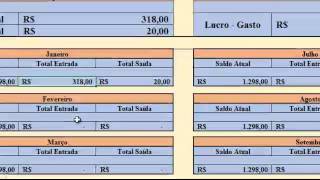 Planilha Entrada e Saída de Caixa