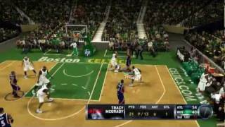 Look Out, Ol' T-Mac Is Back - NBA 2K12 Quick Ranked Hawks VS Celtics