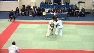 Thierry Nebleza Vs Yves Le Fichoux 1er tour -80kgs Coupe de France 2015 Kyokushinkai