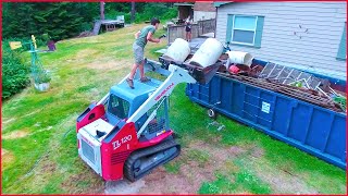 Axel Drives a Track Loader Construction Truck