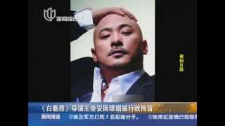 《白鹿原》导演王全安因嫖娼被行政拘留 王全安曾恋余男10年 天价"鸽子蛋"钻戒娶张雨绮