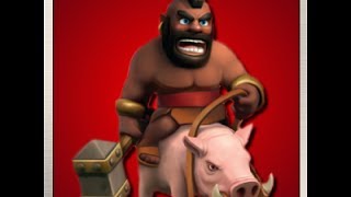 Clash of Clans ~ 40 Domuz binici saldırsı ~ 40 Hog Rider Attack