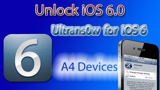 How to Unlock iOS 6 With Ultrasn0w