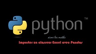 Python - Importer un classeur Excel avec Pandas