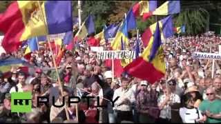Антиправительственный митинг в Кишиневе
