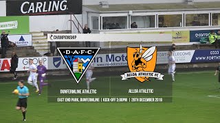 Dunfermline vs Alloa | Championship | 28th December '19
