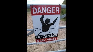 QUICKSAND! Dangerous beach at Arnside, UK