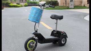 FB.com/MOCHAescooter | Mở hộp Xe điện gấp 3 bánh Mocha Mini e-Tricycle giá rẻ nhập khẩu nguyên chiếc