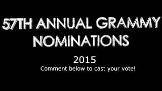 BEST POP SOLO PERFORMANCE (list) 2015  - 57TH GRAMMY AWARDS NOMINEES
