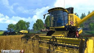 Farming Simulator 2015 | Карта Две реки Собираем пшеницу