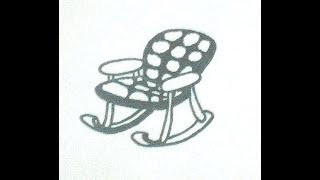Как нарисовать кресло качалку - How to draw a rocking chair Как нарисовать милые рисунки