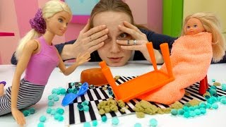 Барби и Штеффи. Видео для девочек: няня для Штеффи