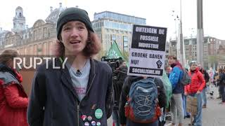 Netherlands: Thousands join Amsterdam climate march