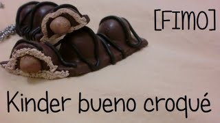Kinder bueno/Duplo croqué en FIMO