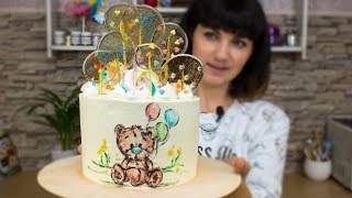 ?Детский кремовый торт с ?леденцами - Я - ТОРТодел!