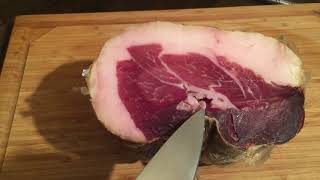 Дегустация бескостного окорока с выдержкой 1 год. Culatello