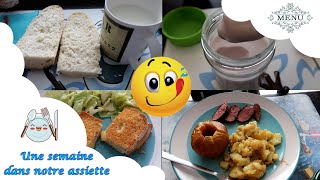 [Une semaine dans notre assiette] Nous revoilà :D