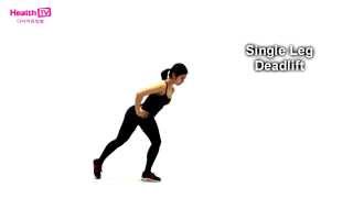 33.[다이어트빅북] 허벅지 뒷쪽 - 싱글레그데드리프트 single leg deadlift - 심으뜸 by 헬스티비