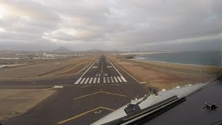 Approach & landing runway 03 Arrecife Lanzarote airport (ACE GCRR)
