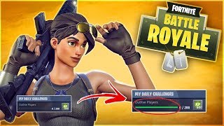 FORTNITE!! HOW TO COMPLETE DAILY CHALLENGES IN SECONDS!! EASY CHEAT!!!