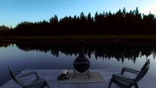 Leger's Log Cabin on the Haute-Aboujagane River N.B. CANADA