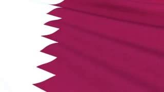 Qatari Flag Waving   علم قطر   Qatar