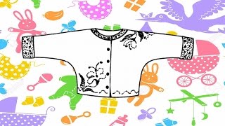 Построение детской кофточки с цельнокроеным рукавом
