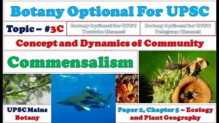 Commensalism: Population Interaction: Ecology and Environment: UPSC Mains Examination Syllabus Video