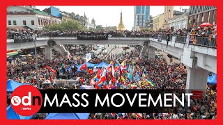 Myanmar Protesters Gathers in Biggest Rally Against Military Coup