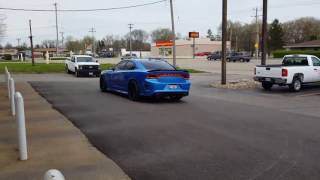 Loving the new Wheels on my B5 blue charger scat pack: FERRADA FR4