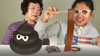 블랙먹방 With 할머니 Grandmother Black Mukbang ZOANA