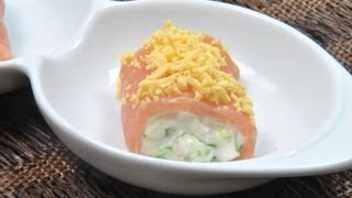 Rollitos de Salmón Ahumado