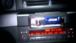 BMW E39 установка alpine в штатное место