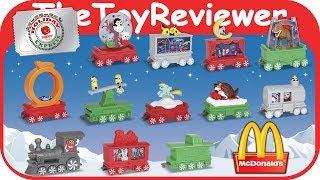 2017 Holiday Express Train Happy Meal McDonalds COMPLETE SET 12 Unboxing Toy Review TheToyReviewer