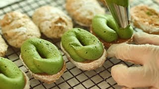 대한제분 밀눈으로 만드는 고소한 밀눈 녹차 다쿠아즈 만들기/ green tea dacquoise (embryo bud of wheat)