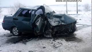 Авария на дороге Оренбург - Самара