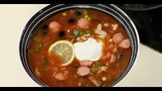 Солянка сборная мясная (суп) / рецепт от шеф-повара / Илья Лазерсон / русская кухня