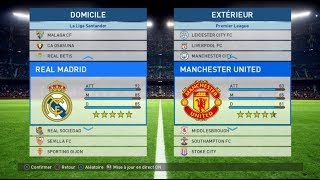 Real Madrid - Manchester United [PES 2017] | Super Coupe de l'UEFA 2017 (Finale) | IA Vs. IA